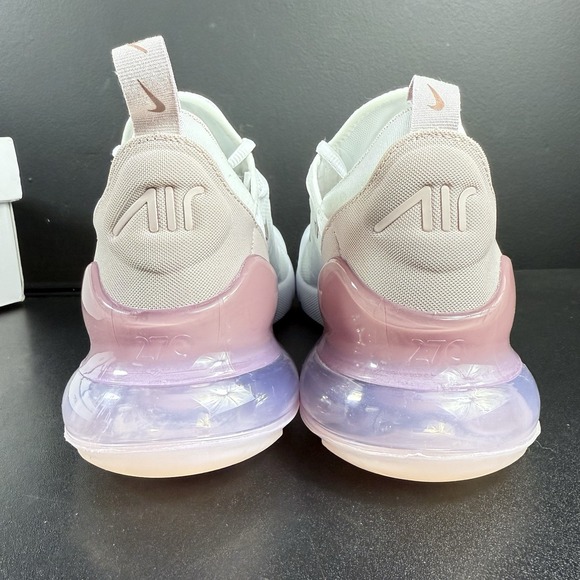Nike Air Max 270 Athletic Shoes White Platinum Violet Women AH6789-120 Size 10.5 - Picture 8 of 15